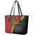 Papua New Guinea Independence Day Leather Tote Bag Bird-of-paradise Melanesian Tattoo