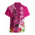 Polynesian Fiji Hawaiian Shirt Shark and Hibiscus Tapa Pattern Purple Version LT03 - Polynesian Pride