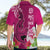 Polynesian Fiji Hawaiian Shirt Shark and Hibiscus Tapa Pattern Purple Version LT03 - Polynesian Pride