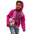 Polynesian Fiji Kid Hoodie Shark and Hibiscus Tapa Pattern Purple Version LT03 - Polynesian Pride