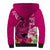 Polynesian Fiji Sherpa Hoodie Shark and Hibiscus Tapa Pattern Purple Version LT03 - Polynesian Pride