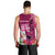 Custom Polynesian Fiji Men Tank Top Shark and Hibiscus Tapa Pattern Purple Version LT03 - Polynesian Pride