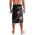 Hawaiian Halloween Skeleton Surfing Lavalava Polynesian Tribal Tattoo and Hawaiian Pattern