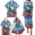 Hawaii Lanai Island Family Matching Puletasi Dress and Hawaiian Shirt Hibiscus Turle and Map with Polynesian Spiral LT03 - Polynesian Pride