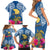 Hawaii Lanai Island Family Matching Short Sleeve Bodycon Dress and Hawaiian Shirt Hibiscus Turle and Map with Polynesian Spiral LT03 - Polynesian Pride