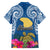 Hawaii Lanai Island Family Matching Short Sleeve Bodycon Dress and Hawaiian Shirt Hibiscus Turle and Map with Polynesian Spiral LT03 - Polynesian Pride