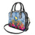 Hawaii Lanai Island Shoulder Handbag Hibiscus Turle and Map with Polynesian Spiral LT03 - Polynesian Pride