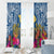 Hawaii Lanai Island Window Curtain Hibiscus Turle and Map with Polynesian Spiral LT03 - Polynesian Pride