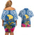 Custom Hawaii Lanai Island Couples Matching Off Shoulder Short Dress and Hawaiian Shirt Hibiscus Turle and Map with Polynesian Spiral LT03 - Polynesian Pride