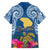 Custom Hawaii Lanai Island Family Matching Short Sleeve Bodycon Dress and Hawaiian Shirt Hibiscus Turle and Map with Polynesian Spiral LT03 - Polynesian Pride