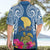 Custom Hawaii Lanai Island Hawaiian Shirt Hibiscus Turle and Map with Polynesian Spiral LT03 - Polynesian Pride