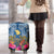 Custom Hawaii Lanai Island Luggage Cover Hibiscus Turle and Map with Polynesian Spiral LT03 - Polynesian Pride