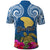 Custom Hawaii Lanai Island Polo Shirt Hibiscus Turle and Map with Polynesian Spiral LT03 - Polynesian Pride