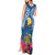 Custom Hawaii Lanai Island Tank Maxi Dress Hibiscus Turle and Map with Polynesian Spiral LT03 - Polynesian Pride