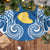 Custom Hawaii Lanai Island Tree Skirt Hibiscus Turle and Map with Polynesian Spiral LT03 - Polynesian Pride