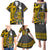 Hawaii Lanai Island Family Matching Puletasi Dress and Hawaiian Shirt Hawaiian Warrior and Kakau Symbols Abstract Tattoo LT03 - Polynesian Pride