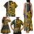 Hawaii Lanai Island Family Matching Tank Maxi Dress and Hawaiian Shirt Hawaiian Warrior and Kakau Symbols Abstract Tattoo LT03 - Polynesian Pride