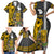 Custom Hawaii Lanai Island Family Matching Short Sleeve Bodycon Dress and Hawaiian Shirt Hawaiian Warrior and Kakau Symbols Abstract Tattoo LT03 - Polynesian Pride