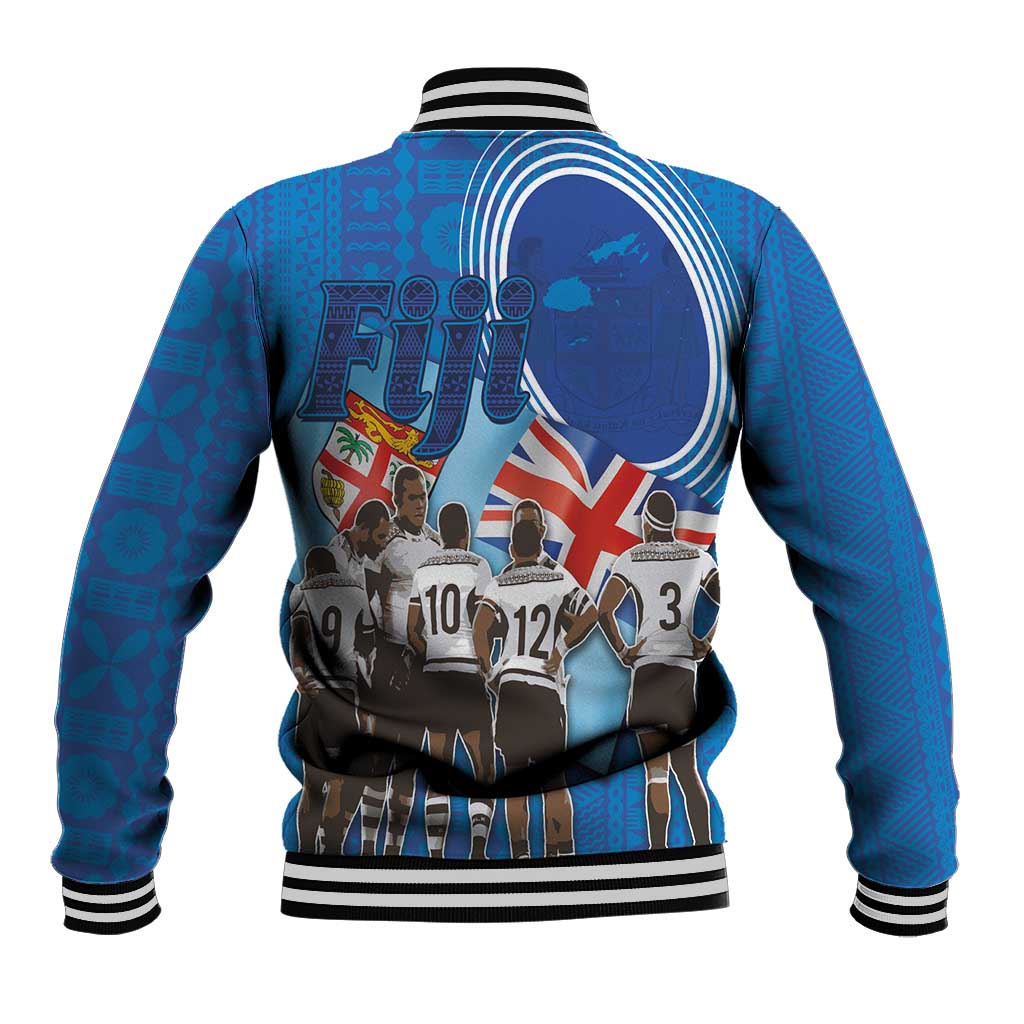 Fiji Rugby Sevens Baseball Jacket Commemorate Gold Medal - Rio de Janeiro 2016 LT03 - Polynesian Pride