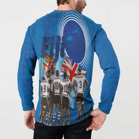 Fiji Rugby Sevens Button Sweatshirt Commemorate Gold Medal - Rio de Janeiro 2016 LT03 - Polynesian Pride