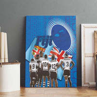 Fiji Rugby Sevens Canvas Wall Art Commemorate Gold Medal - Rio de Janeiro 2016 LT03 - Polynesian Pride