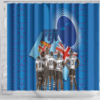 Fiji Rugby Sevens Shower Curtain Commemorate Gold Medal - Rio de Janeiro 2016 LT03 - Polynesian Pride
