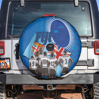 Fiji Rugby Sevens Spare Tire Cover Commemorate Gold Medal - Rio de Janeiro 2016 LT03 Blue - Polynesian Pride