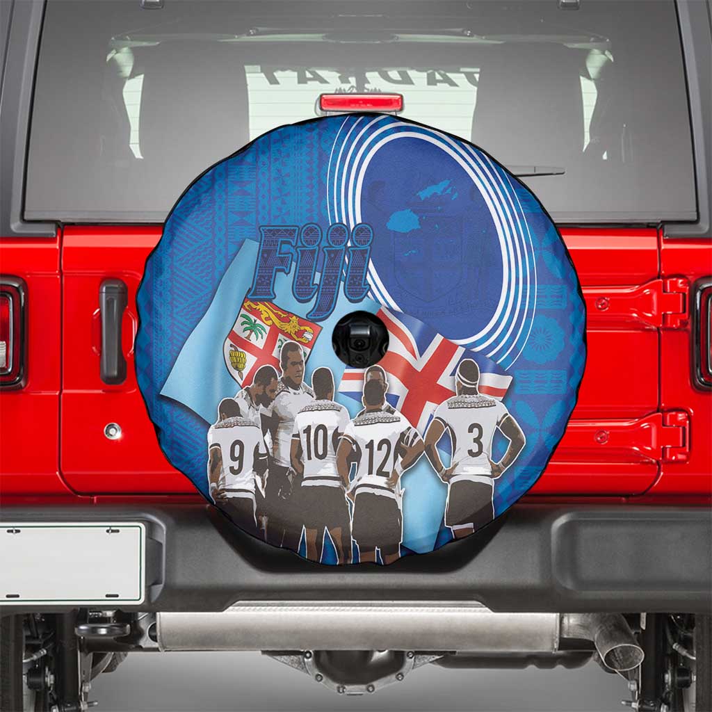 Fiji Rugby Sevens Spare Tire Cover Commemorate Gold Medal - Rio de Janeiro 2016 LT03 - Polynesian Pride
