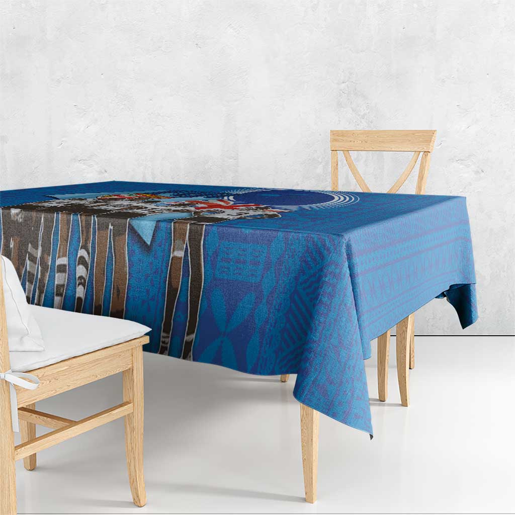 Fiji Rugby Sevens Tablecloth Commemorate Gold Medal - Rio de Janeiro 2016 LT03 - Polynesian Pride