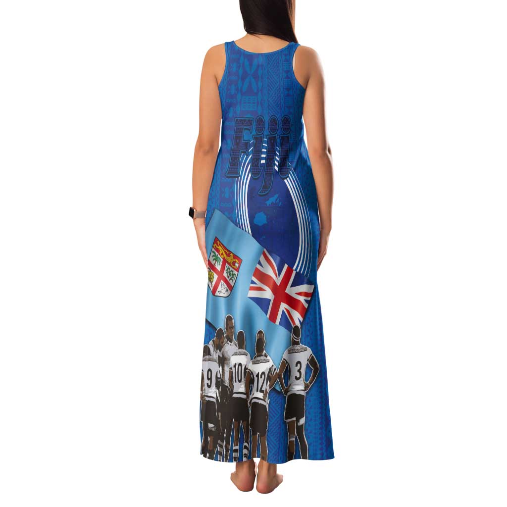 Fiji Rugby Sevens Tank Maxi Dress Commemorate Gold Medal - Rio de Janeiro 2016 LT03 - Polynesian Pride