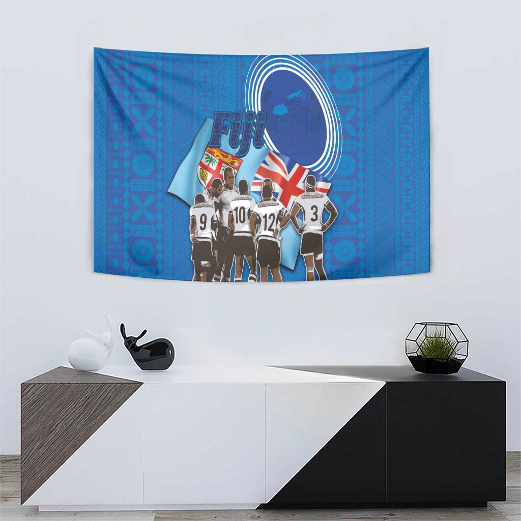 Fiji Rugby Sevens Tapestry Commemorate Gold Medal - Rio de Janeiro 2016 LT03 - Polynesian Pride