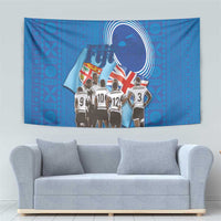 Fiji Rugby Sevens Tapestry Commemorate Gold Medal - Rio de Janeiro 2016 LT03 - Polynesian Pride