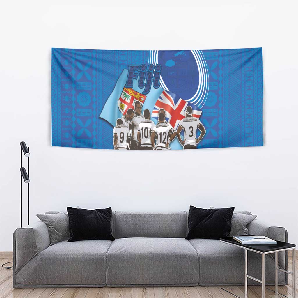 Fiji Rugby Sevens Tapestry Commemorate Gold Medal - Rio de Janeiro 2016 LT03 - Polynesian Pride