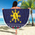 Philippines Merry Christmas Beach Blanket Maligayang Pasko with Parol and Xmas Pattern Barong Style