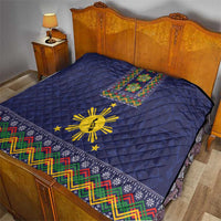Philippines Merry Christmas Quilt Maligayang Pasko with Parol and Xmas Pattern Barong Style LT03 - Polynesian Pride