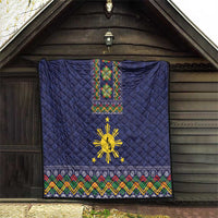 Philippines Merry Christmas Quilt Maligayang Pasko with Parol and Xmas Pattern Barong Style LT03 - Polynesian Pride