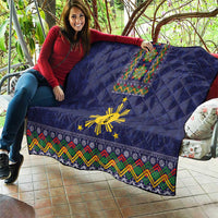 Philippines Merry Christmas Quilt Maligayang Pasko with Parol and Xmas Pattern Barong Style LT03 - Polynesian Pride