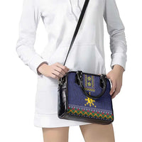 Philippines Merry Christmas Shoulder Handbag Maligayang Pasko with Parol and Xmas Pattern Barong Style LT03 - Polynesian Pride