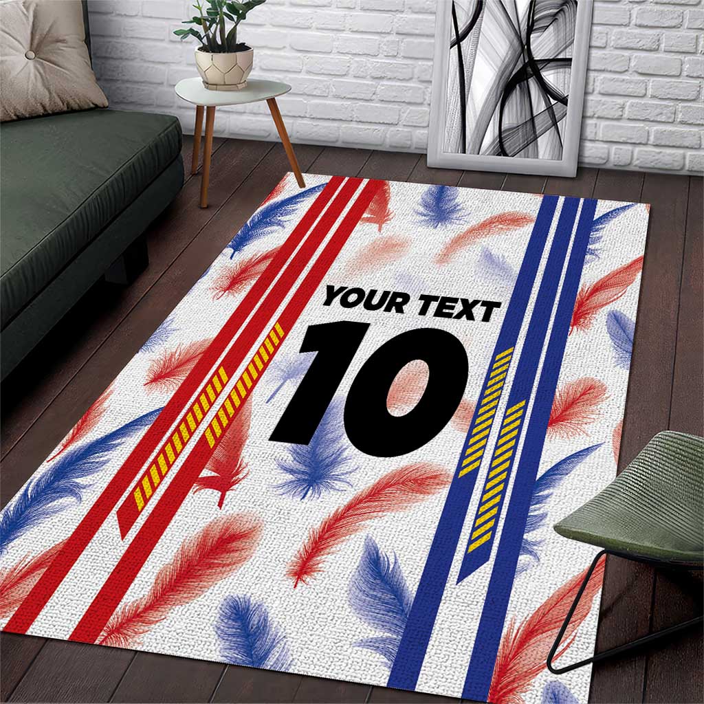 Custom Philippines Champions Football Jersey Area Rug LT03 White - Polynesian Pride