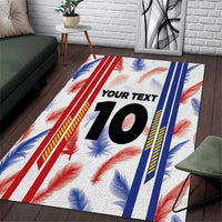 Custom Philippines Champions Football Jersey Area Rug LT03 White - Polynesian Pride