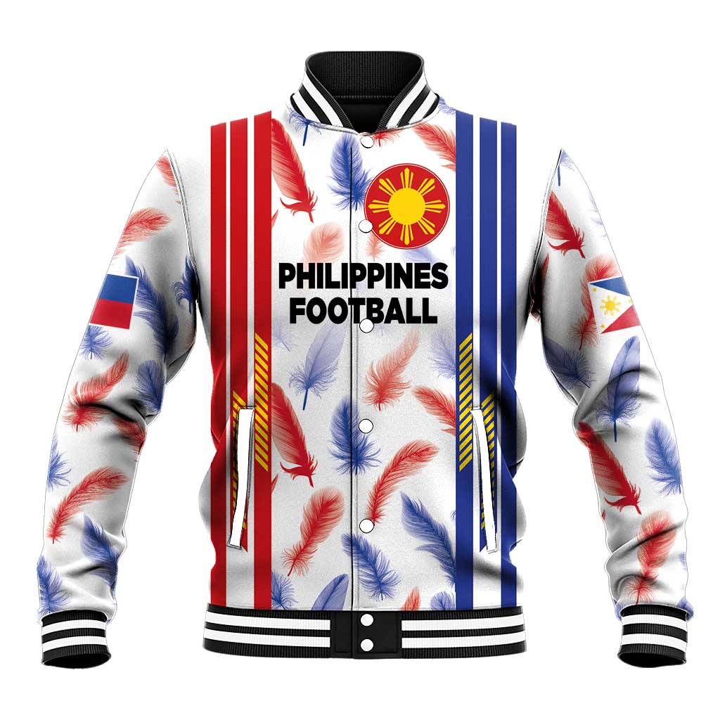 Custom Philippines Champions Football Jersey Baseball Jacket LT03 Unisex White - Polynesian Pride