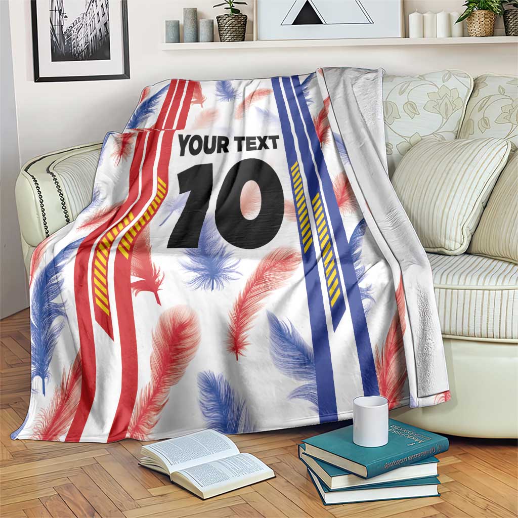 Custom Philippines Champions Football Jersey Blanket LT03 White - Polynesian Pride