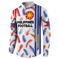Custom Philippines Champions Football Jersey Button Sweatshirt LT03 - Polynesian Pride