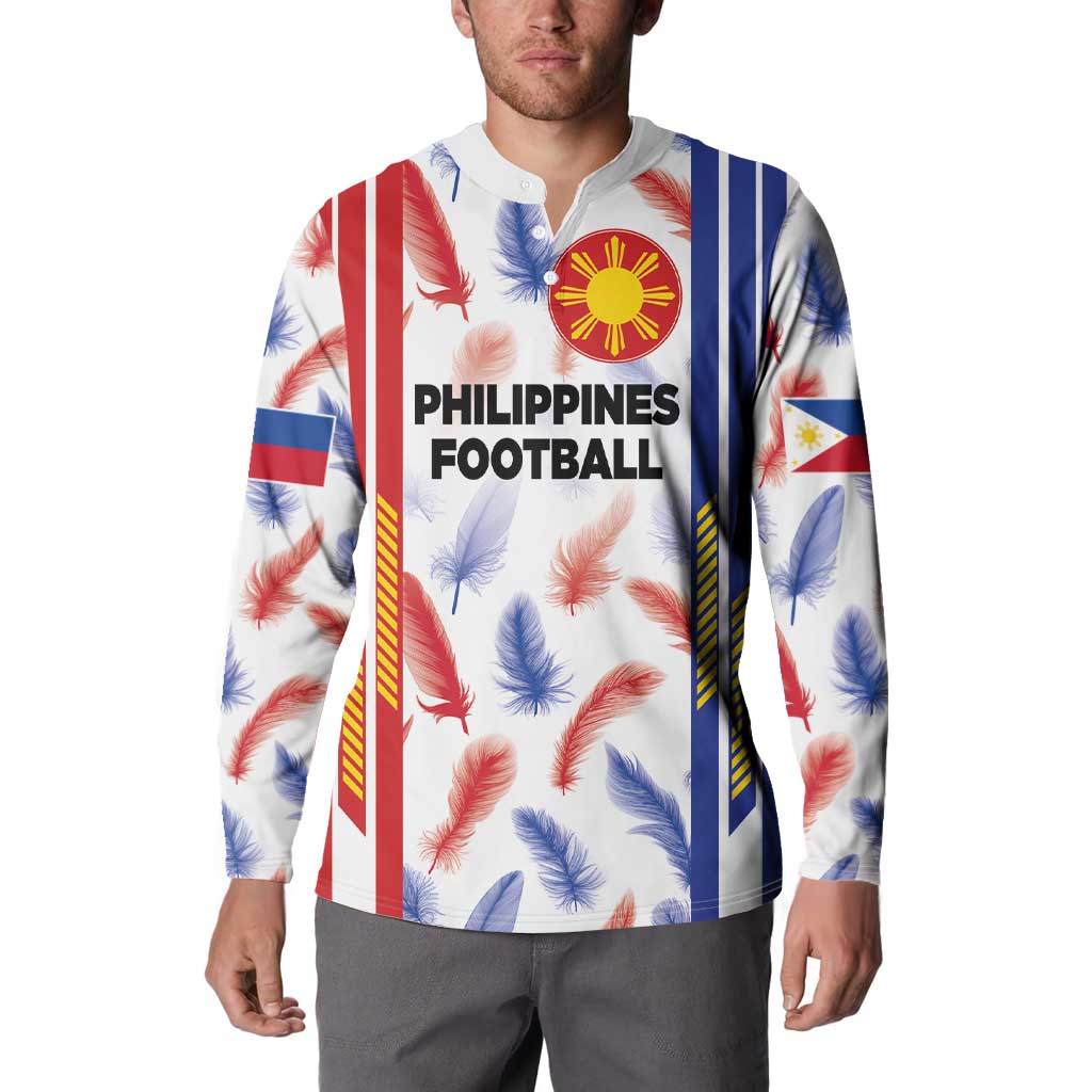 Custom Philippines Champions Football Jersey Button Sweatshirt LT03 - Polynesian Pride