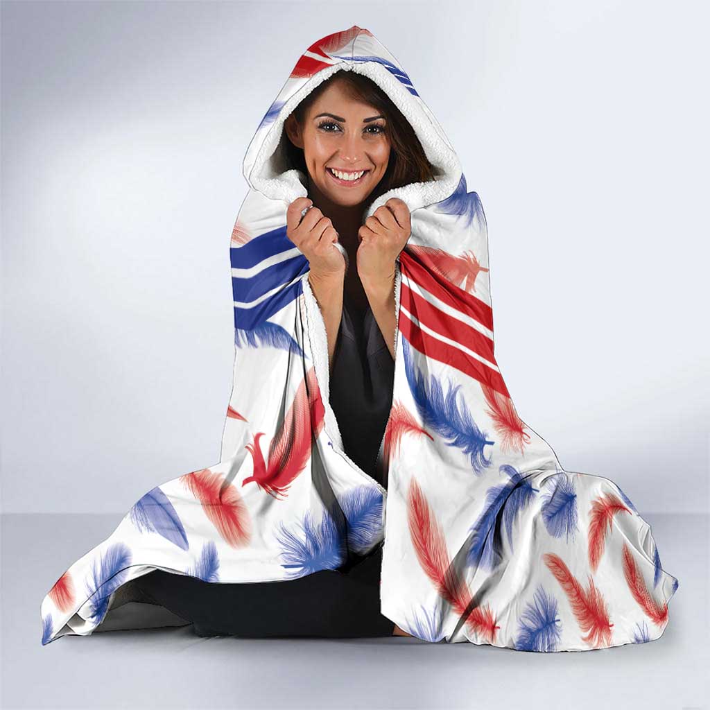 Custom Philippines Champions Football Jersey Hooded Blanket LT03 - Polynesian Pride
