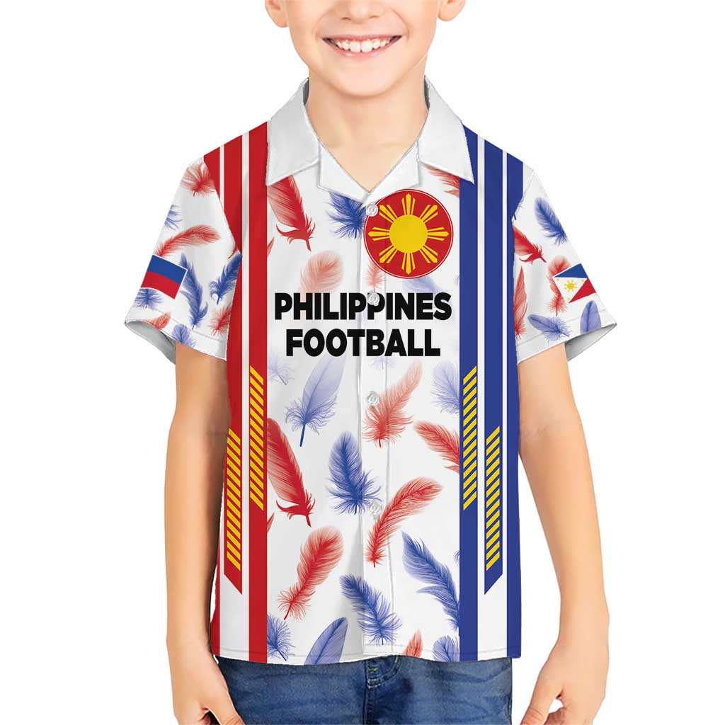 Custom Philippines Champions Football Jersey Kid Hawaiian Shirt LT03 Kid White - Polynesian Pride