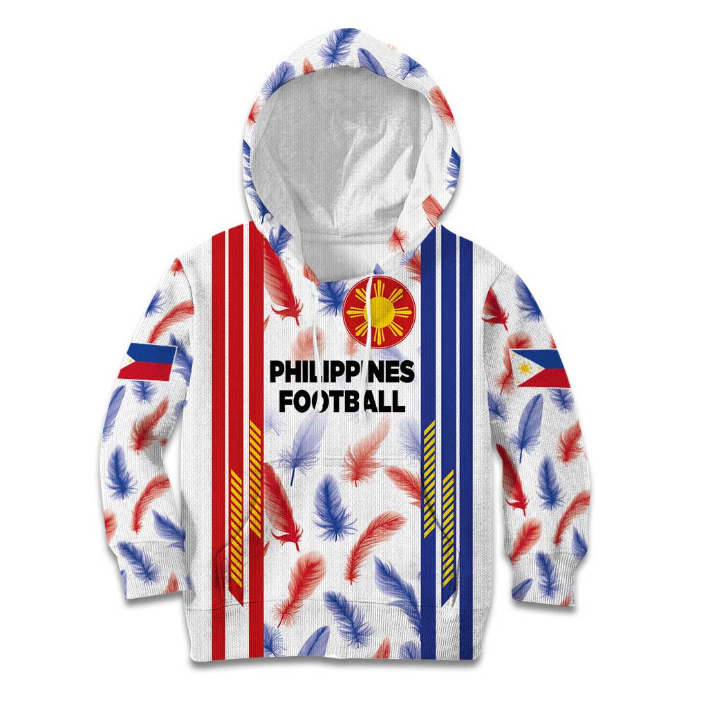Custom Philippines Champions Football Jersey Kid Hoodie LT03 Hoodie White - Polynesian Pride