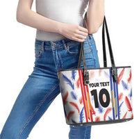 Custom Philippines Champions Football Jersey Leather Tote Bag LT03 - Polynesian Pride