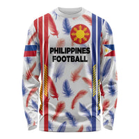 Custom Philippines Champions Football Jersey Long Sleeve Shirt LT03 Unisex White - Polynesian Pride