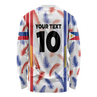 Custom Philippines Champions Football Jersey Long Sleeve Shirt LT03 - Polynesian Pride